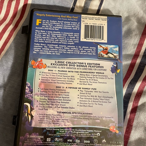 Finding Nemo 2-Disc Collector's Edition DVD Walt Disney - Picture 2 of 3